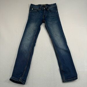 French Connection Slim Jeans Womens Size 28X30 Medium Blue Mid Rise Button Fly